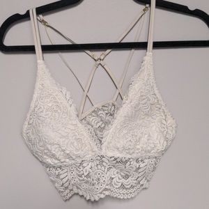 Aerie Paisley Longline Lace Bralette